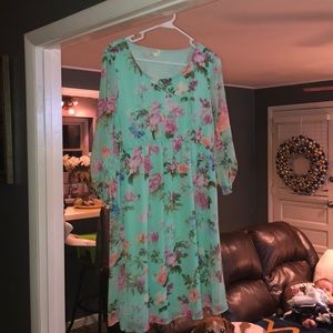 Pink blush maternity dress